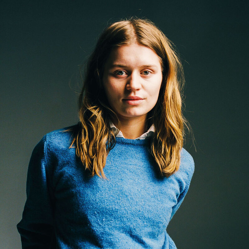 Girl In Red Blue