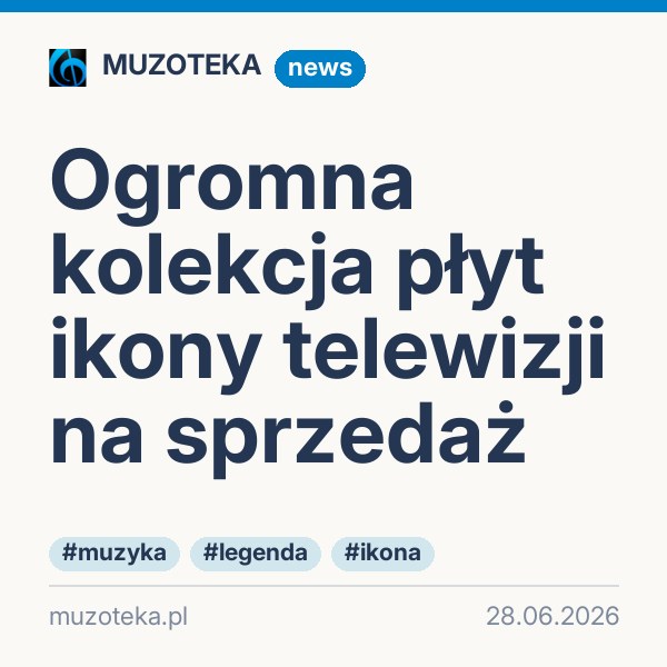 Ogromna kolekcja płyt ikony telewizji na sprzedaż
