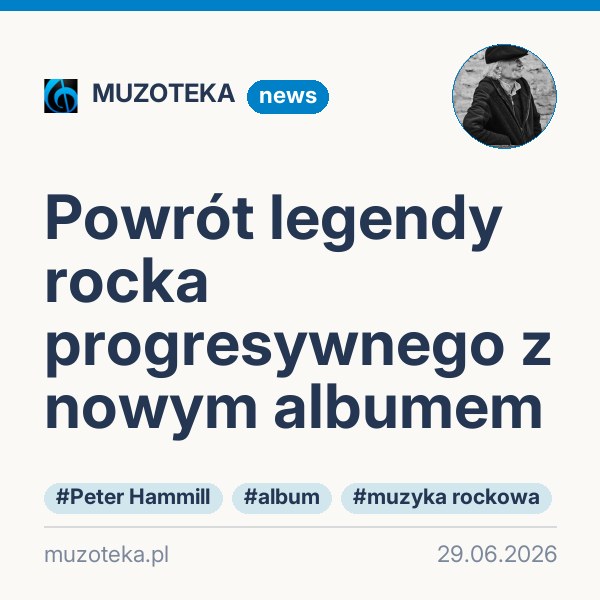 Powrót legendy rocka progresywnego z nowym albumem