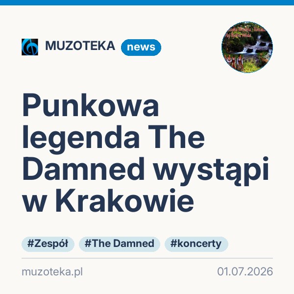 Punkowa legenda The Damned wystąpi w Krakowie