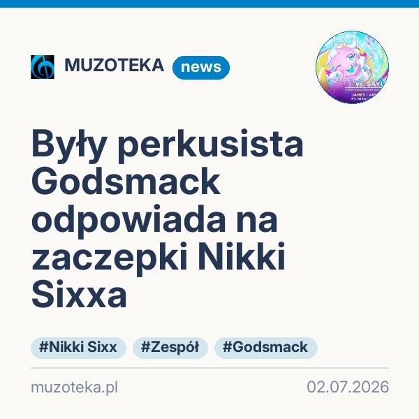 Były perkusista Godsmack odpowiada na zaczepki Nikki Sixxa