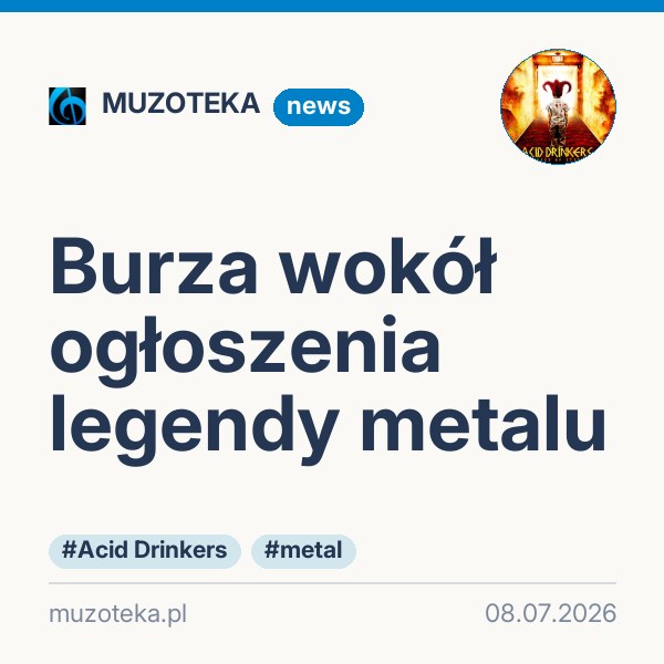 Burza wokół ogłoszenia legendy metalu