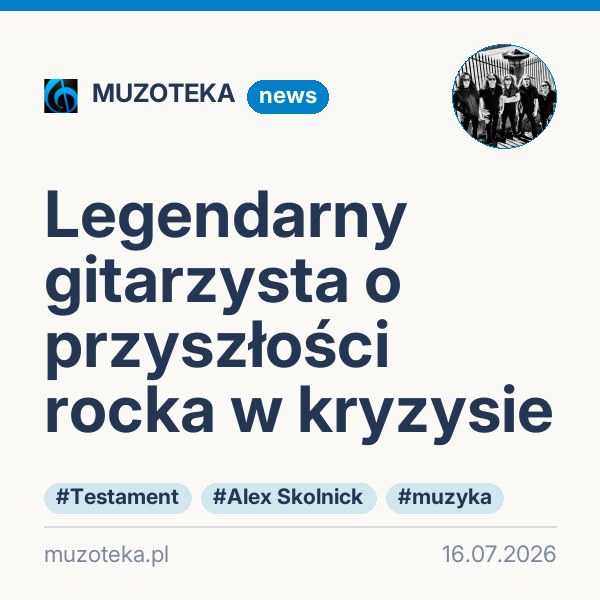 Legendarny gitarzysta o przyszłości rocka w kryzysie