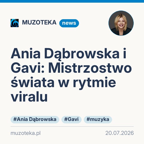 Ania Dąbrowska i Gavi: Mistrzostwo świata w rytmie viralu