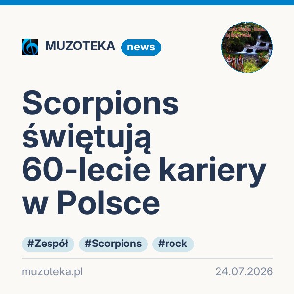 Scorpions świętują 60-lecie kariery w Polsce