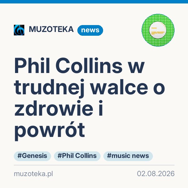 Phil Collins w trudnej walce o zdrowie i powrót