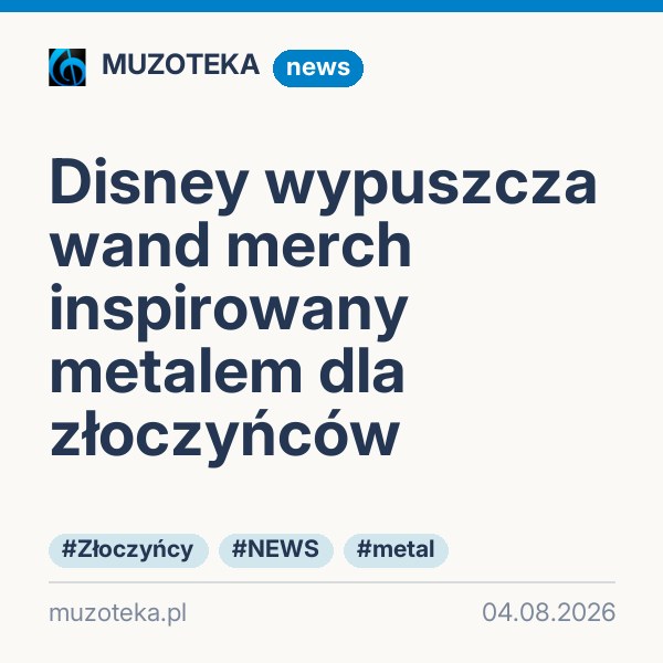 Disney wypuszcza wand merch inspirowany metalem dla złoczyńców