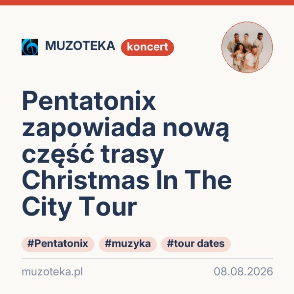 Pentatonix zapowiada nową część trasy Christmas In The City Tour