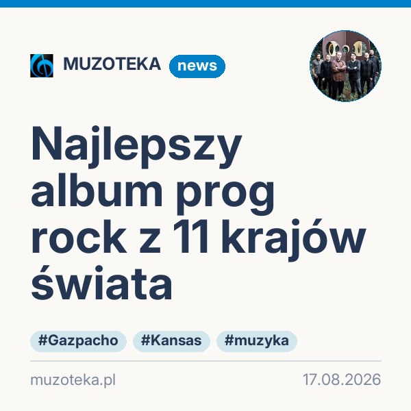 Najlepszy album prog rock z 11 krajów świata