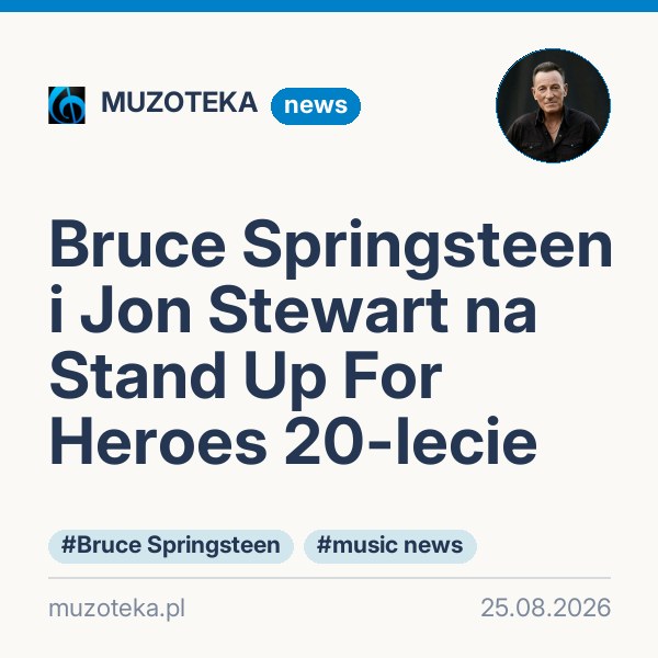 Bruce Springsteen i Jon Stewart na Stand Up For Heroes 20-lecie