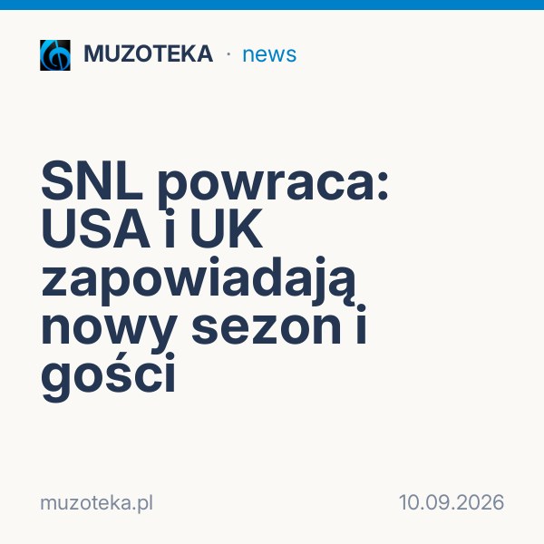 SNL powraca: USA i UK zapowiadają nowy sezon i gości
