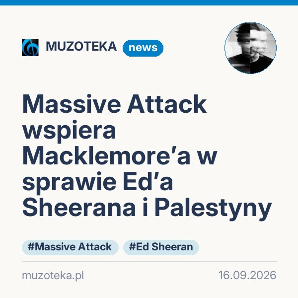 Massive Attack wspiera Macklemore’a w sprawie Ed’a Sheerana i Palestyny