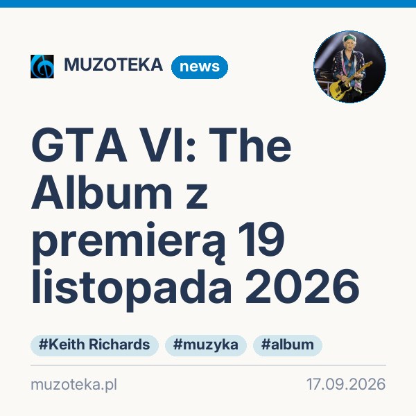 GTA VI: The Album z premierą 19 listopada 2026