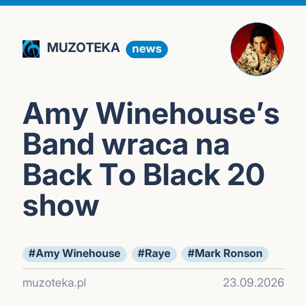 Amy Winehouse’s Band wraca na Back To Black 20 show