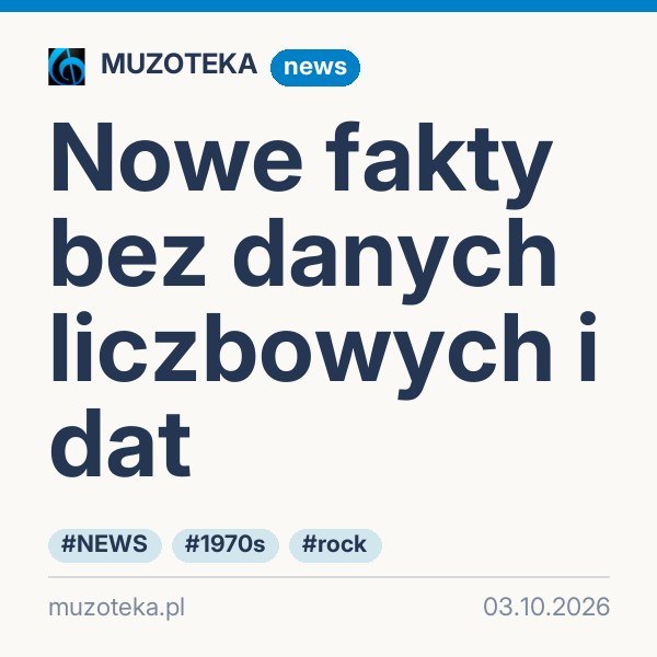 Nowe fakty bez danych liczbowych i dat