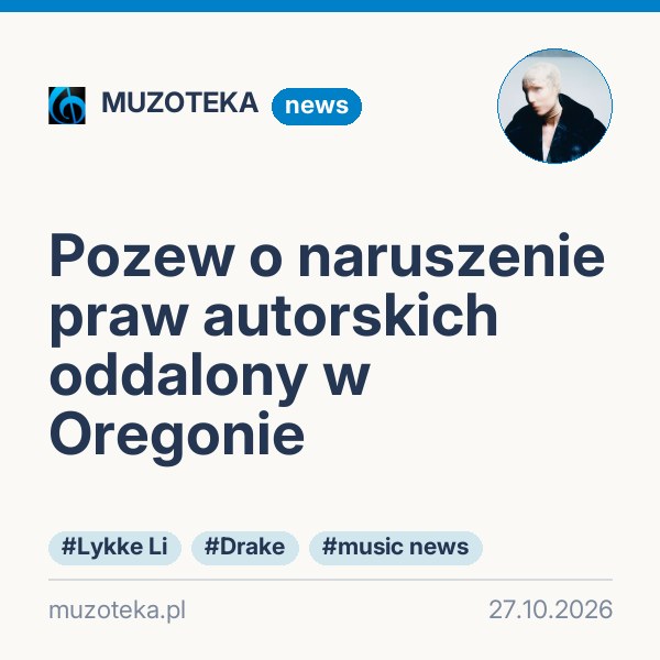 Pozew o naruszenie praw autorskich oddalony w Oregonie